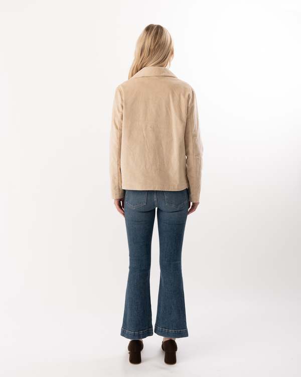 ELLIOTT LAUREN Corduroy Double-Breasted Blazer - Red