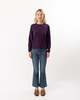 ELLIOTT LAUREN Embellished Sleeve Sweater - Eggplant - Thumbnail 2