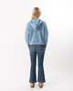 ELLIOTT LAUREN Knit Hoodie Sweater - Blue - Thumbnail 4