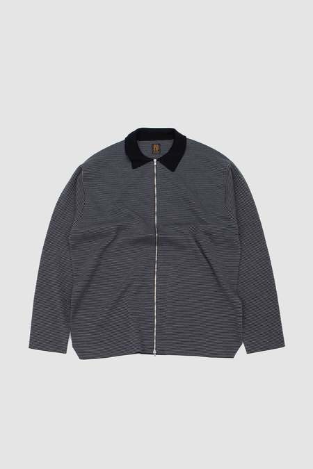 Batoner Wool Rib Polo Zipup Cardigan | Garmentory
