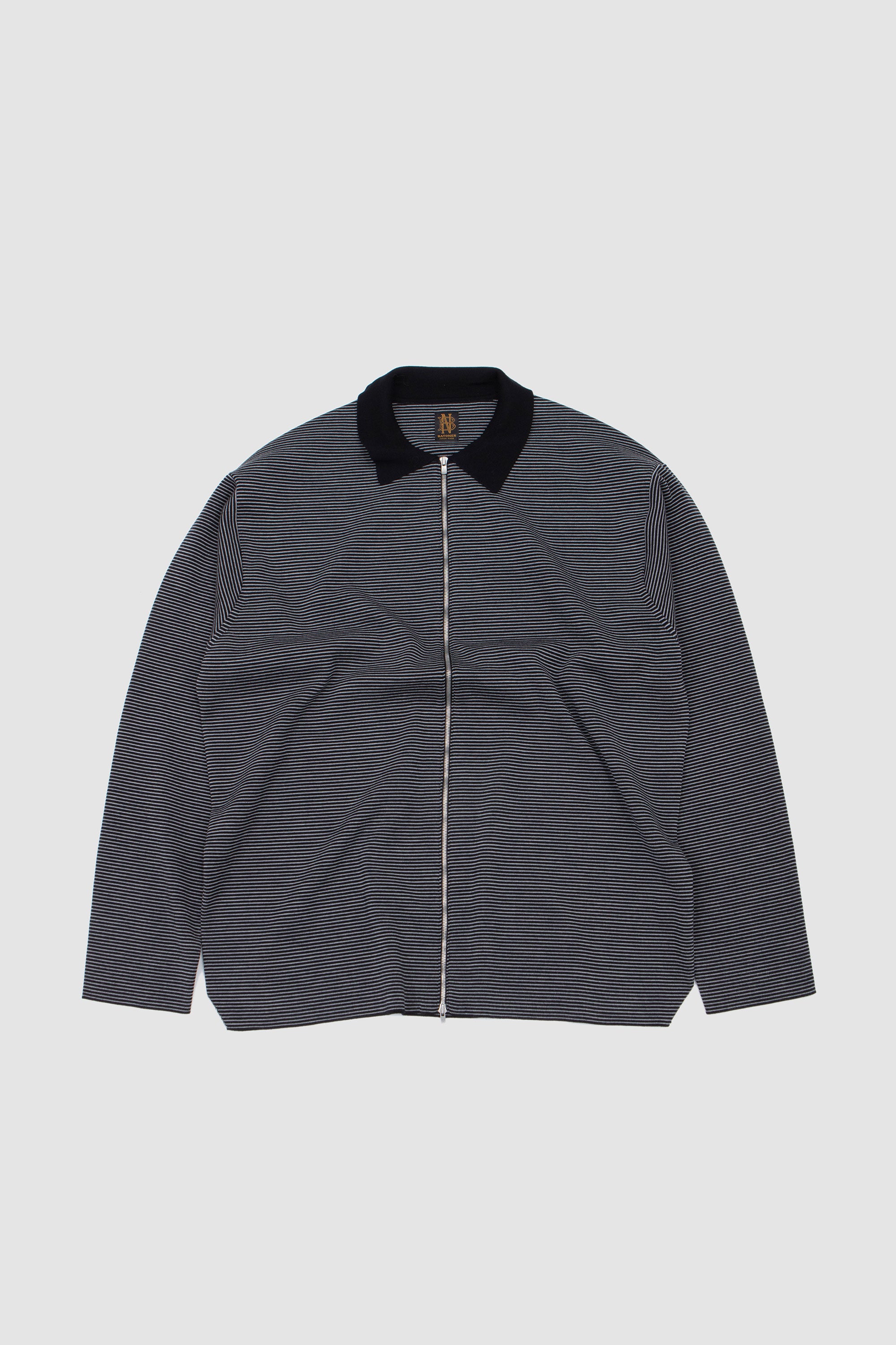 Batoner 35G Wool Smooth Polo Zip Cardigan | Garmentory