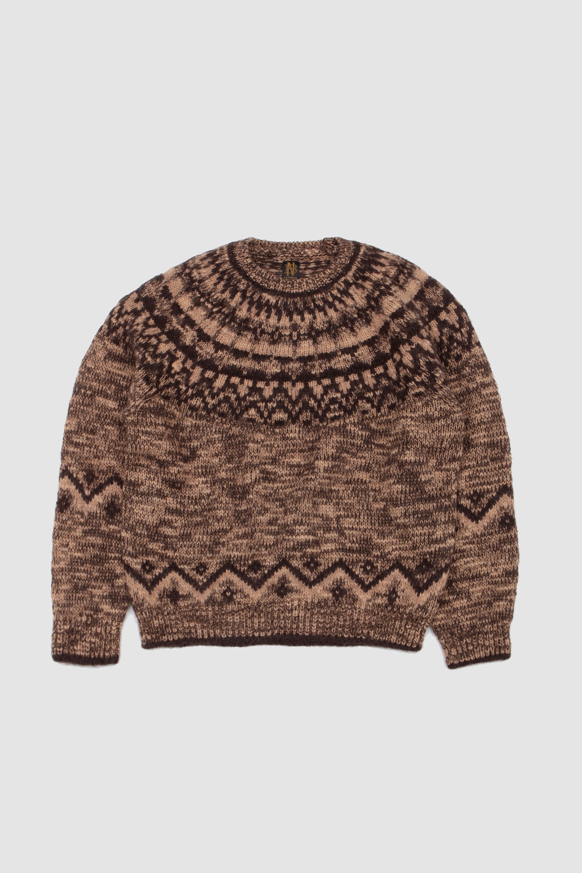 BATONER WOOL RAGLAN TURTLE NECK KNIT Brown 2