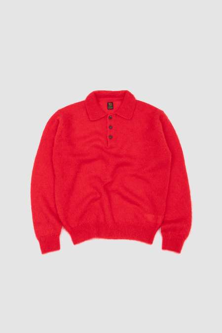 トップス BATONER PURE MOHAIR KNIT POLO Pure Mohair Polo – WORDS SOUNDS COLORS & SHAPES