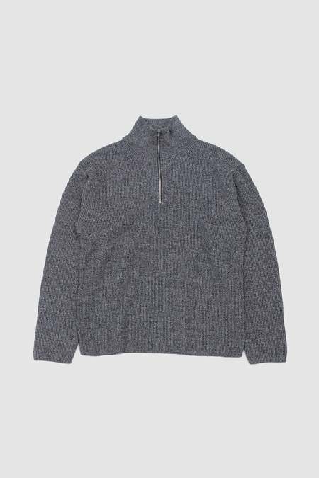 トップス BATONER SOLID WOOL RIB DS KNIT / Batoner Solid Wool Rib Half Zip Sweater | Garmentory