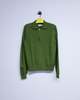 Ernest W. Baker Green Wool Cable Knit Zip Polo - Thumbnail 6