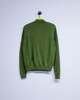 Ernest W. Baker Green Wool Cable Knit Zip Polo - Thumbnail 7