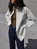 Ali Golden Button Down Oversized Shirt - Thumbnail 1