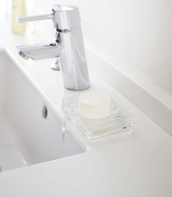 Yamazaki Home Self-Draining Soap Tray Soap Dish - Clear
