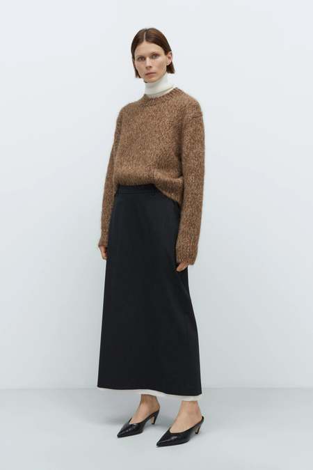 Cordera Wool and Alpaca Skirt - Grey | Garmentory