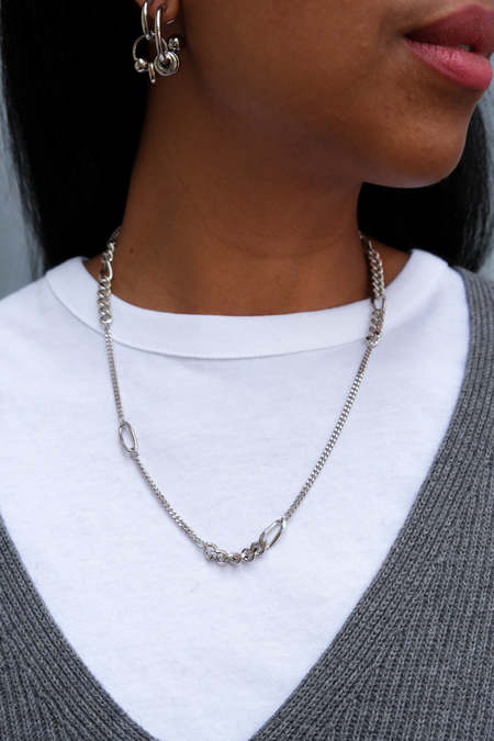 Justine Clenquet Holly Necklace - Silver | Garmentory