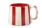 Casa Amarosa Red Stripe Coffee Cup Set of 4 - Thumbnail 2