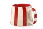 Casa Amarosa Red Stripe Coffee Cup Set of 4 - Thumbnail 3