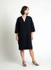 KAAREM Alluvial 3/4 Sleeve V Neck Pocket Dress - Thumbnail 1