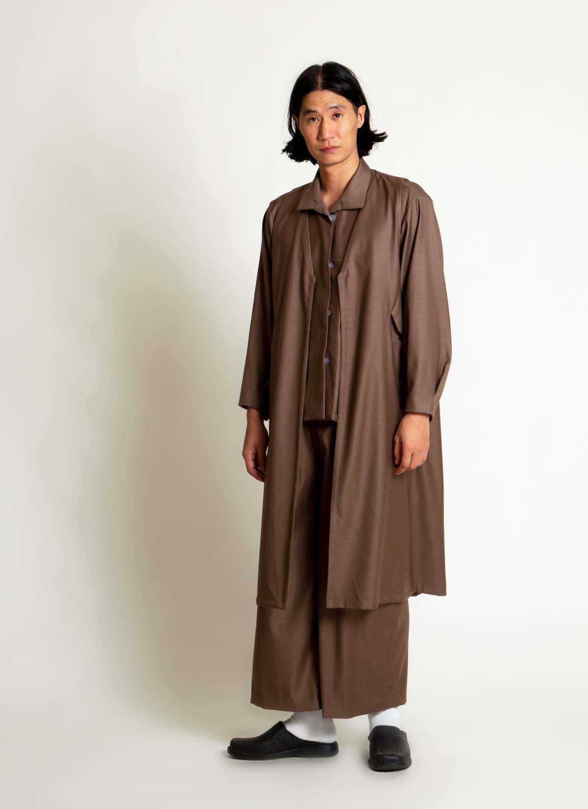 KAAREM Sarga V-Neck Long Vest Jacket - Image 2 of 5