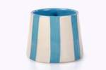 Casa Amarosa Aqua Blue Stripe Coffee Cup Set of 2 - Thumbnail 4