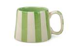 Casa Amarosa Green Stripe Coffee Cup Set of 4 - Thumbnail 2