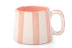 Casa Amarosa Pink Stripe Coffee Cup Set of 2 220ml - Thumbnail 2