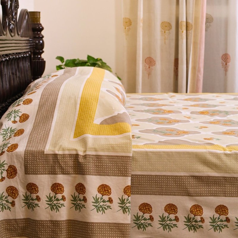 Mela Artisans Marigold Bed Cover (60" x 90")