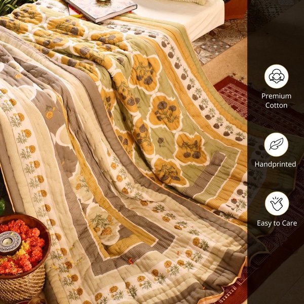 Mela Artisans Marigold Bed Cover (60" x 90")