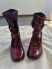 Marc Jacobs Buckled Sock Boots - Burgundy - Thumbnail 1