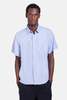 Blue&Cream Tencel Short Sleeve Buttondown Shirt - Thumbnail 1