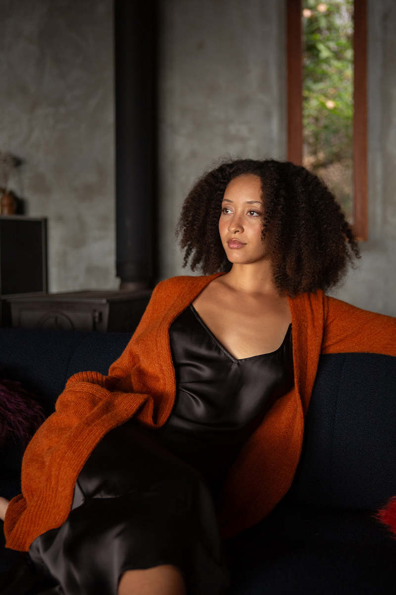 Erica Tanov Joan Alpaca Silk Long Cardigan