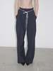ANTONIO SHIN Pleated Trousers - Navy - Thumbnail 3