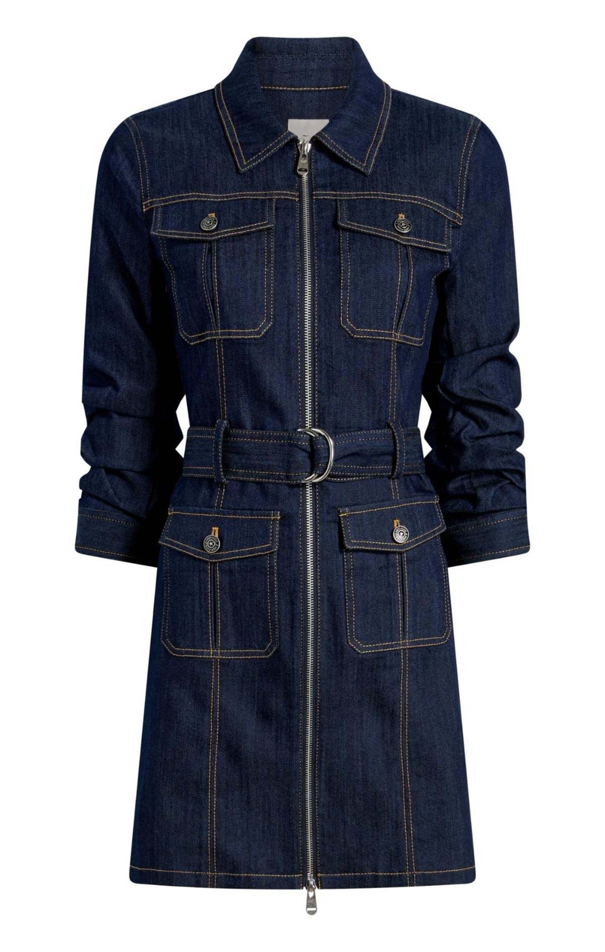 Cinq à Sept Fauna Dress Indigo Denim - Image 6 of 6