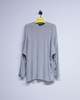 Edward Cuming Grey & White Stripe Floopy Arm Flex Long Tee - Thumbnail 7