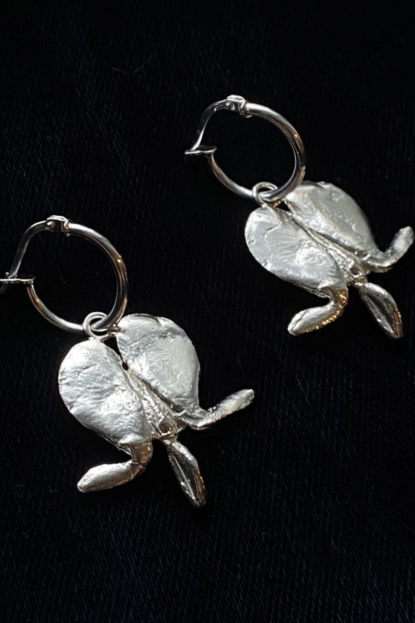 Bilak Jewelry Bleeding Heart Earrings, Big