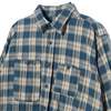 Engineered Garments Work Shirt - Navy Cotton Plaid Jacquard Shirt - Thumbnail 3