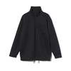 Zip Mock Neck Black Polyester Fleece - Thumbnail 1