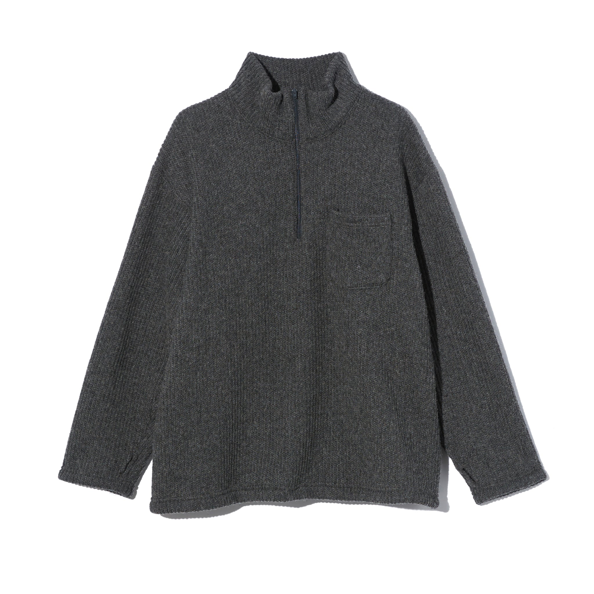 Engineered Garments Zip Mock Neck Sweater | Garmentory