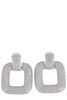 Self-Portrait Crystal Knocker Earrings - Silver - Thumbnail 1