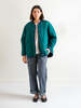 A B E L I N E Moiré Cotton Quilt Jacket - Blue Spruce - Thumbnail 2