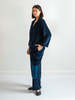 A B E L I N E Velvet Corduroy Pants - Blue - Thumbnail 2