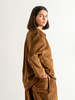 A B E L I N E Velvet Corduroy Snap Front Work PJ Jacket - Caramel - Thumbnail 4