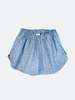 A B E L I N E Cotton Linen Striped Summer Runner Shorts - Thumbnail 5