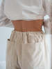 A B E L I N E Velvet Corduroy Pants - Ivory - Thumbnail 3