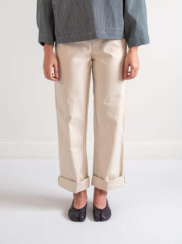 ABELINE Canvas Garden Pants - Natural