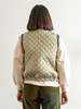 A B E L I N E Cotton Moiré Quilted Vest - Thumbnail 3