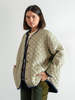 A B E L I N E Moiré Quilt Jacket - Sage - Thumbnail 5