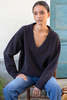 Emerson Fry Boxy V Neck Sweater - Cocoa - Thumbnail 2