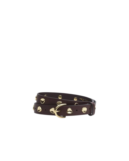NEW RAG & BONE women\'s mini league leather belt in black rag & bone Black Mini League Belt Rag and Bone main image 4