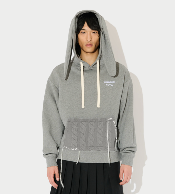 l*l様 CHARLESJEFFREYLOVERBOYChunkyRabbitB Buy Charles Jeffrey Loverboy Patch Rabbit Ears Hoodie 'Ecru