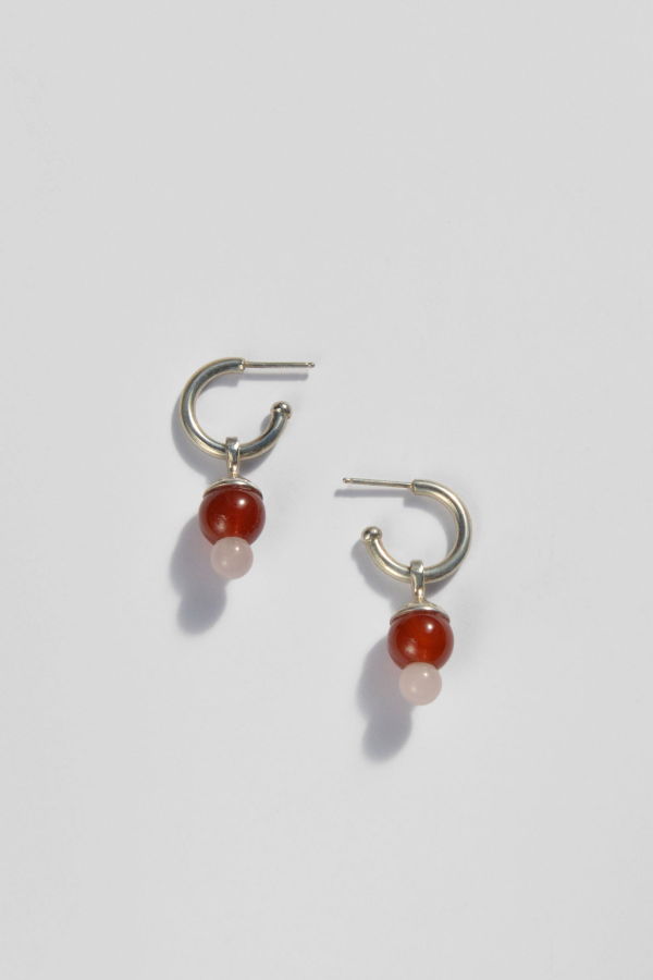 Tiro Tiro Gunta Earrings in Carnelian