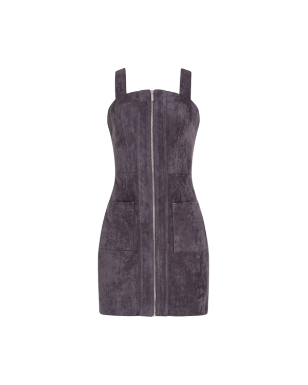 Amanda Uprichard Becker Dress - Graphite Amanda Uprichard Becker Dress - Graphite