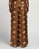 Marni Raven-Print Wide Leg Trousers - Brown - Thumbnail 7