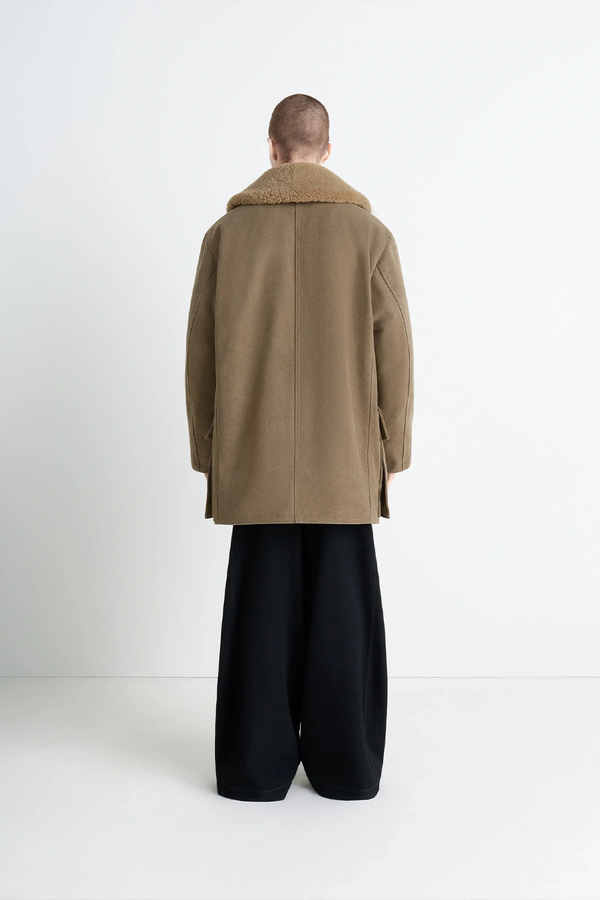 Lemaire Shearling Winter Parka Sisal | Garmentory