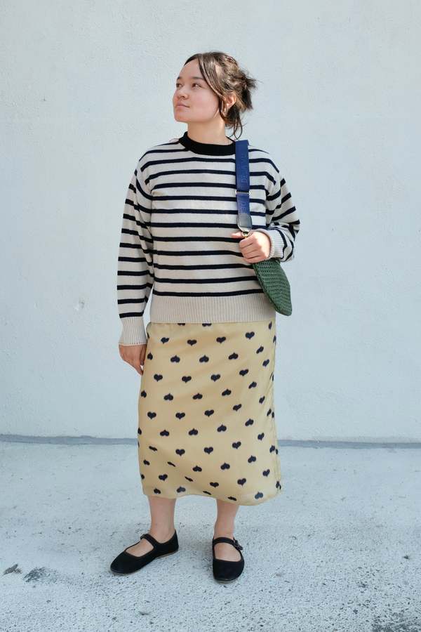 LA FETICHE Olga Striped Crewneck Sweater